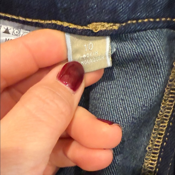 Michael Kors | Selma Flare High Rise Trouser Jeans | Dark Wash | Size 10 - Picture 6 of 9